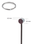 Edelstahl-Drahtseil Ø 1,5 mm, 1x19 mit Zylindernippel Ø 4,0 mm Länge 5 mm, Niro 1.4301 verzinkt | in verschiedenen Längen