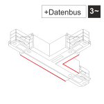 EUTRAC DALI T-Verbinder Schutzleiter mit Datenbus aussen links für 3~ in verschiedenen Ausführungen | 555 2 1215 X