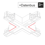 EUTRAC DALI X-Verbinder mit Datenbus in verschiedenen Ausführungen | 555 2 1216 X
