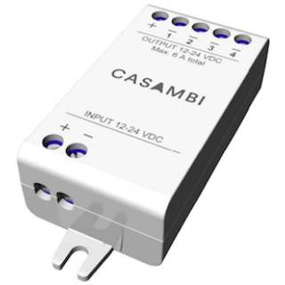 Casambi CBU-PWM4 4 Kanal Dimmer 12-24V 144W | Lichtsteuerung per Bluetooth-App