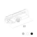 Universaladapter M10 Außengewinde für 1-Phasen Stromschienen, komp. zu SLV 1Phasensystem | Weiss