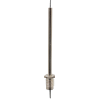 Drahtseilhalter / Gripper 15, Außengewinde M10x1, mit 77mm Düse, für Drahtseil Ø1,0-1,5mm | vernickelt