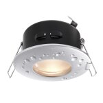 Deko-Light, Deckeneinbauring, Damp Rund, 1x max 35 W MR16, Silber, Spannungskonstant, dimmbar über optionales Leuchtmittel, Eingangsspannung: 12 V/AC/DC, IP 65