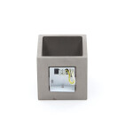 Deko-Light, Wandaufbauleuchte, Cube, 1x max. 25 W G9, Grau, Eingangsspannung: 220-240 V/AC, Beton, IP 20