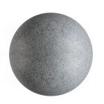 Deko-Light, Kugelleuchte, Kugelleuchte Granit 500 mm, 1x max. 23 W E27, Grau, Eingangsspannung: 220-240 V/AC, Polyresin, Granitoptik, IP 65, IP 44