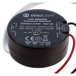Deko-Light, Netzgerät (CC, DC), ROUND, CC, RS500mA/8W, Stromkonstant, 3,0-8,0 W, Eingangsspannung: 100-240 V/AC, Ausgangsspannung min./max.: 6-54 V/DC