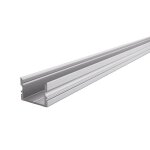 Deko-Light, Profil, U-Profil hoch AU-02-15, 15 - 16,3 mm LED Stripes, Aluminium, Silber, Eloxiert, Tiefe: 3000 mm, Breite: 21 mm, Höhe: 15 mm