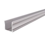 Deko-Light, Profil, U-Profil hoch AU-02-20, 20 - 21,3 mm LED Stripes, Aluminium, Silber, Eloxiert, Tiefe: 3000 mm, Breite: 21.7 mm, Höhe: 20 mm