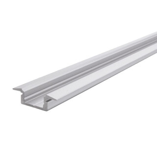 Deko-Light, Profil, T-Profil flach ET-01-08, 8 - 9,3 mm LED Stripes, Aluminium, Silber, Eloxiert, Tiefe: 3000 mm, Breite: 23 mm, Höhe: 7 mm