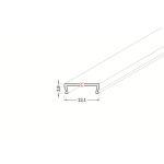 LED Profil Abdeckung C für Profile [ARC12, STEP10, WALLE12, UNI-TILE12] | PMMA | verschiedene Ausführungen