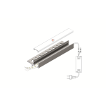 LED Aluminiumprofil UNI-TILE12 (3,35 x 1,15) - Fliesenprofil PLUS - für Strips bis 12 mm | 180 Grad | 1000 mm