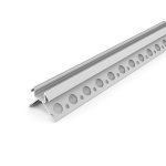 LED Aluminiumprofil UNI-TILE12 (3,66 x 3,66) - Fliesenprofil PLUS - für Strips bis 12 mm | 270 Grad | 2000 mm