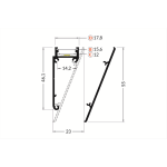 LED Aluminiumprofil WALLE12 (4,61 x 1,78) - Wandprofil - für Strips bis 12 mm| weiß lackiert | 3000 mm