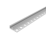 LED Aluminiumprofil UNI-TILE12 (3,35 x 1,15) - Fliesenprofil PLUS - für Strips bis 12 mm | 180 Grad | 2000 mm