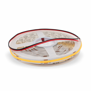 LED Strip COB 24V 15 Watt/M 480LED/m 1170lm/m CRI90 5m Rolle 10mm breit IP20 | 2700K - extra warmweiss