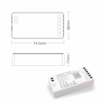 MiBoxer CCT WIFI Controller (WiFi+2.4G) 12/24V "12A" | WiFi Tuya Alexa Google Steuerung | FUT035W | Dual White