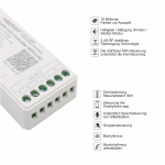 MiBoxer RGBW WIFI LED Controller (WiFi+2.4G) 12/24V...