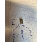 Kappe M4 mit seitlichen Schlitz für Drahtseile Kugelterminal Ø 3 mm | Länge 10 mm | vernickelt