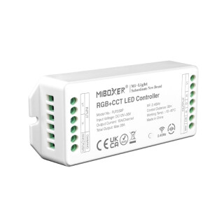 MiBoxer LED Empfänger Controller 2.4G 12/24V "20A" PUSH Dimmer kompatibel | FUT039P | RGB+CCT