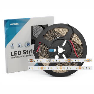 LED Strip ECO 12V SMD2835 4,8 Watt/m 60LED/m | 190lm/m 5m Rolle 8mm breit IP20 | Kaltweiß | 6500 K