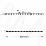 LED Strip 24V SMD2835 CW+WW (3000-6000K) 18,4 Watt/M 120LED/m | 1290lm/m 5m Rolle 10mm breit IP20 (WOJ+14491)