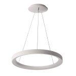 Deko-Light, Pendelleuchte, Merope 600 mm, 42 W, DIM, 3000/4000 K, Weiß, 3100 lm, Eingangsspannung: 220-240 V/AC, Aluminium, Matt, IP 20