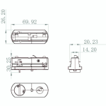 Deko-Light, 1-Phasen Schienensystem, D One 1-Phasen Adapter für Leuchtenmontage inkl. Montagezubehör, schwarz, Graphitschwarz RAL 9011, Eingangsspannung: 220-240 V/AC, Tiefe: 70 mm, Breite: 26 mm, Höhe: 30 mm, IP 20