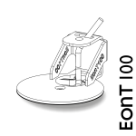 EonT100 - Lautsprecherhalterung für 3-Phasen Stromschienen, passend zu Sonos Era 100 | Gen.1 | Schwarz