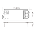 MiBoxer LED Controller 2,4 GHz | 2in1 Einfarbig / Dual White 12/24V Steuerung | E2-RF
