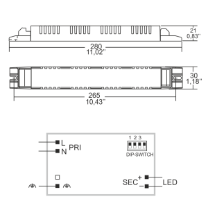 TCI LED Netzteil Treiber MP 80/350 SLIM Multi LED...