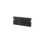 Profil Endkappe, Endkappe P-AU-01-10 Set 2 Stk, Kunststoff, Schwarz, Länge: 16 mm, Breite: 6 mm, Höh