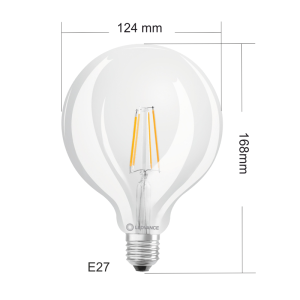 LEDVANCE LED CLASSIC E27 GLOBE FIL Klar 11W 1521lm...