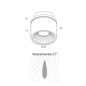 BMP Klimt LED Einbaustrahler Ø125mm | schwenkbar...