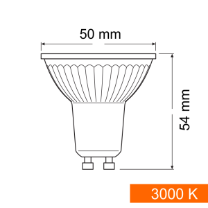 LEDVANCE LED PAR16 GU10 Spot Klar 3.7W 350lm 36°| DIM...