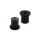 Deckenbefestiger M10 x 1, kurz | schwarz