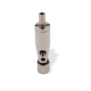 Drahtseilhalter / Gripper 15, Gelenk mit M4 Innengewinde, für Drahtseil Ø 1,0 - 1,5 mm | vernickelt