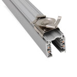Kombination Deckenclip für 24 mm Rasterdecke und Nordic Aluminium Global Trac | vernickelt