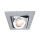 Deko-Light, Deckeneinbauring, Kardan I Eckig, 1x max. 50 W MR16, Silber, Spannungskonstant, dimmbar über optionales Leuchtmittel, Eingangsspannung: 12 V/AC/DC, IP 20