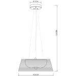Deko-Light, Pendelleuchte, Filo Sat 390 mm, 1x max. 60 W E27, Schwarz, Eingangsspannung: 220-240 V/AC, Metall, IP 20