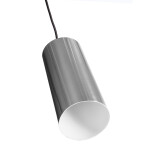 Deko-Light, Pendelleuchte, Barrel, 1x max. 40 W E27, Silber, Eingangsspannung: 220-240 V/AC, Metall, Satiniert, IP 20