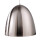 Deko-Light, Pendelleuchte, Bell, 1x max. 40 W E27, Silber, Eingangsspannung: 220-240 V/AC, Metall, Satiniert, IP 20