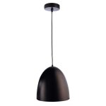 Deko-Light, Pendelleuchte, Bell, 1x max. 40 W E27, Schwarz, Eingangsspannung: 220-240 V/AC, Metall, IP 20