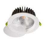 Deko-Light, Deckeneinbauleuchte, COB 130 mm Max, 18,5 W, 3000 K, Weiß, 1360 lm, Stromkonstant, Eingangsspannung: 34.8 V/DC, Bemessungsstrom: 500 mA, Aluminium, Energieeffizienzklasse: G, IP 20