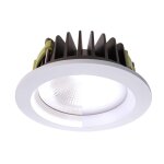 Deko-Light, Deckeneinbauleuchte, COB 170 mm Max, 25 W, 4000 K, Weiß, 2100 lm, Stromkonstant, Eingangsspannung: 35 V/DC, Bemessungsstrom: 700 mA, Aluminium, Energieeffizienzklasse: G, IP 20