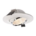 Deko-Light, Deckeneinbauleuchte, Saturn, 7 W, 2700 K, Weiß, 700 lm, Stromkonstant, Eingangsspannung: 17-18 V/DC, Bemessungsstrom: 350 mA, Aluminium, Glänzend, Energieeffizienzklasse: G, IP 20